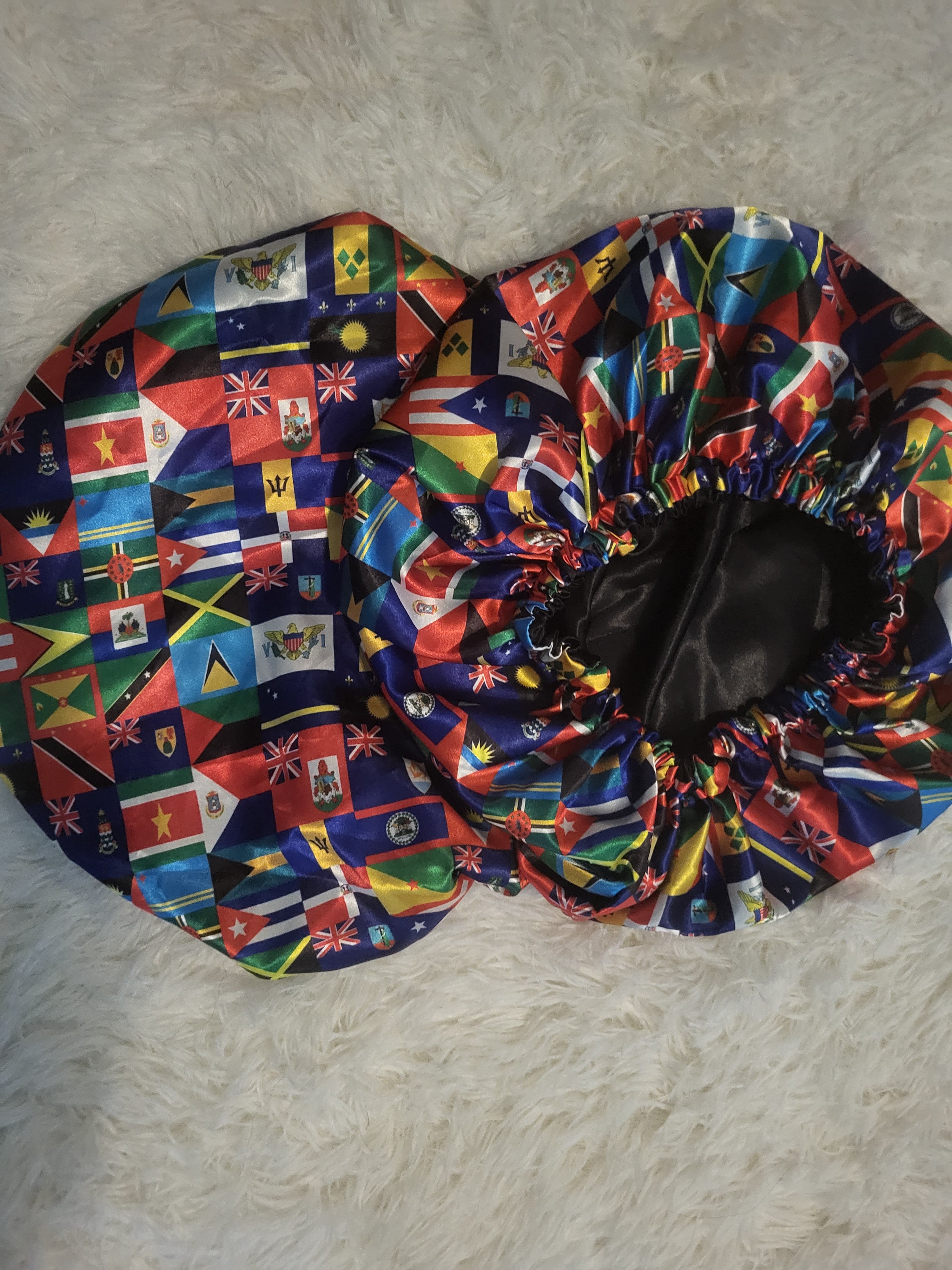 Jouvert Collage Satin Bonnet