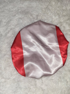 Peru Flag Satin Bonnet - New