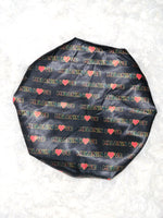 Melanin Love (Black) Satin Bonnets - New