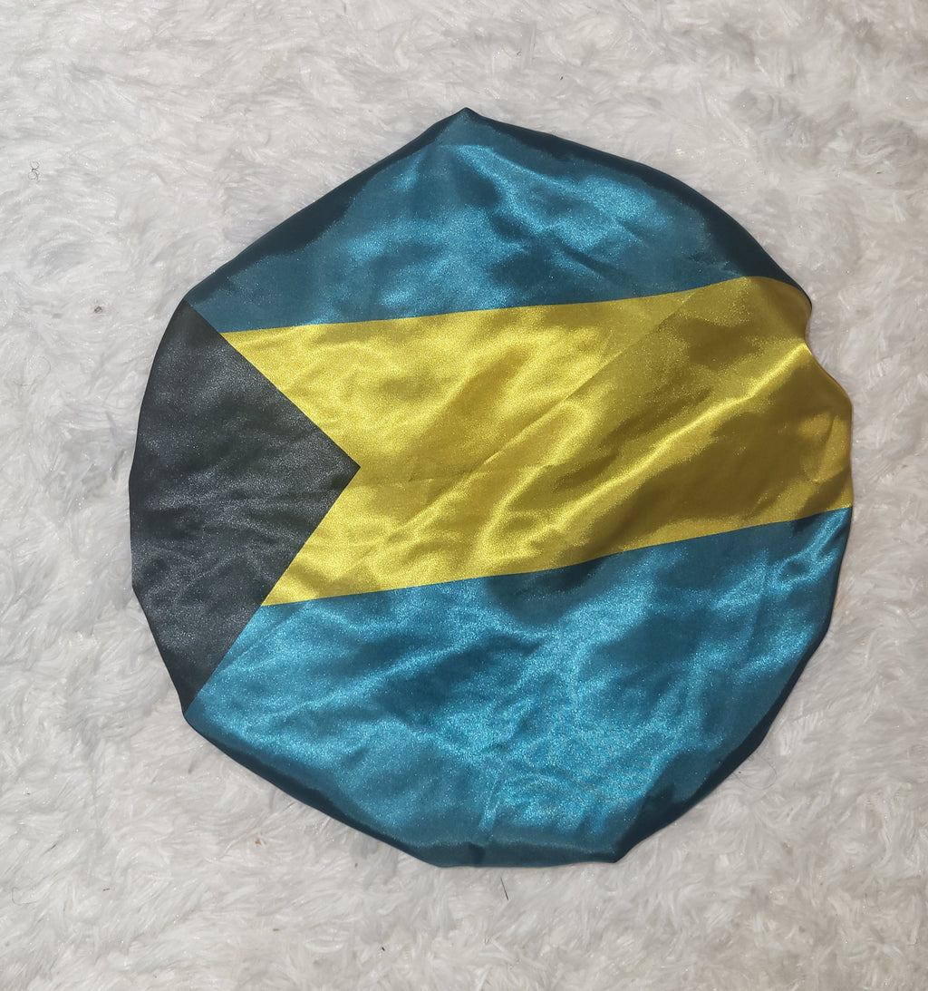 Bonnet en satin des Bahamas