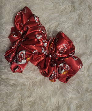 Kansas City Chiefs Satin Scrunchies - New