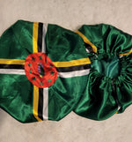 Dominica Flag Satin Bonnet