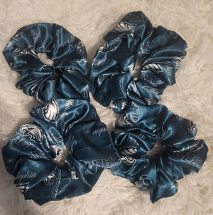 Philadelphia Eagles Satin Scrunchies - New