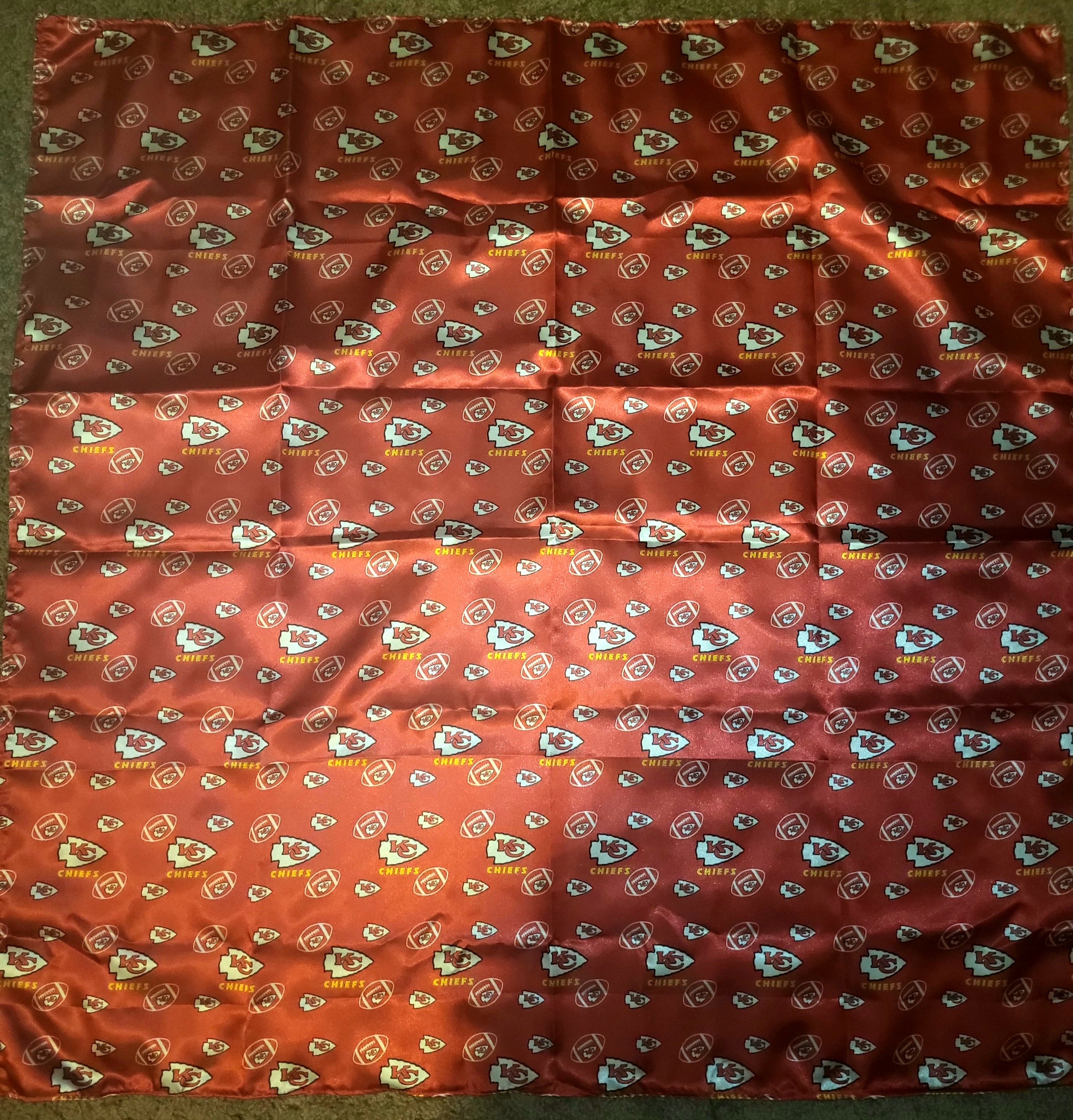 Kansas City Chiefs Satin Scarfs (Made to Order)
