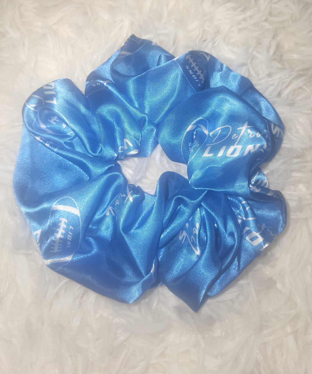 Detroit Lions Satin Scrunchies - New