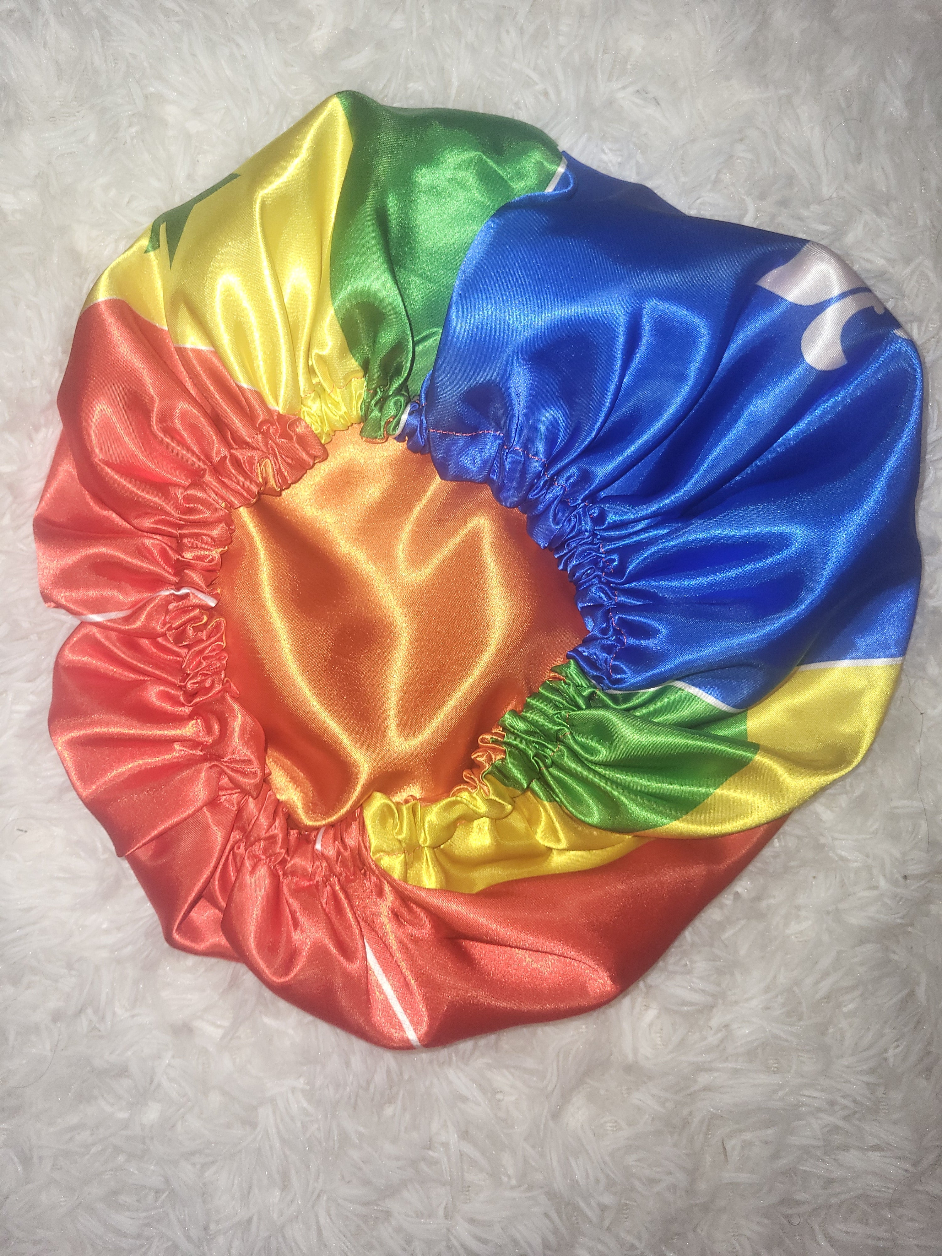 Lousiana Creole Flag Satin Bonnet-New