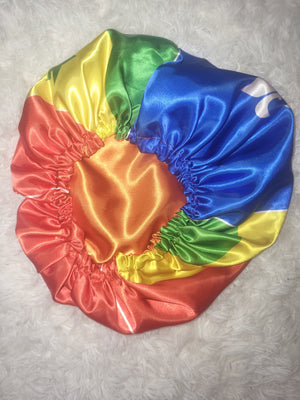 Lousiana Creole Flag Satin Bonnet-New