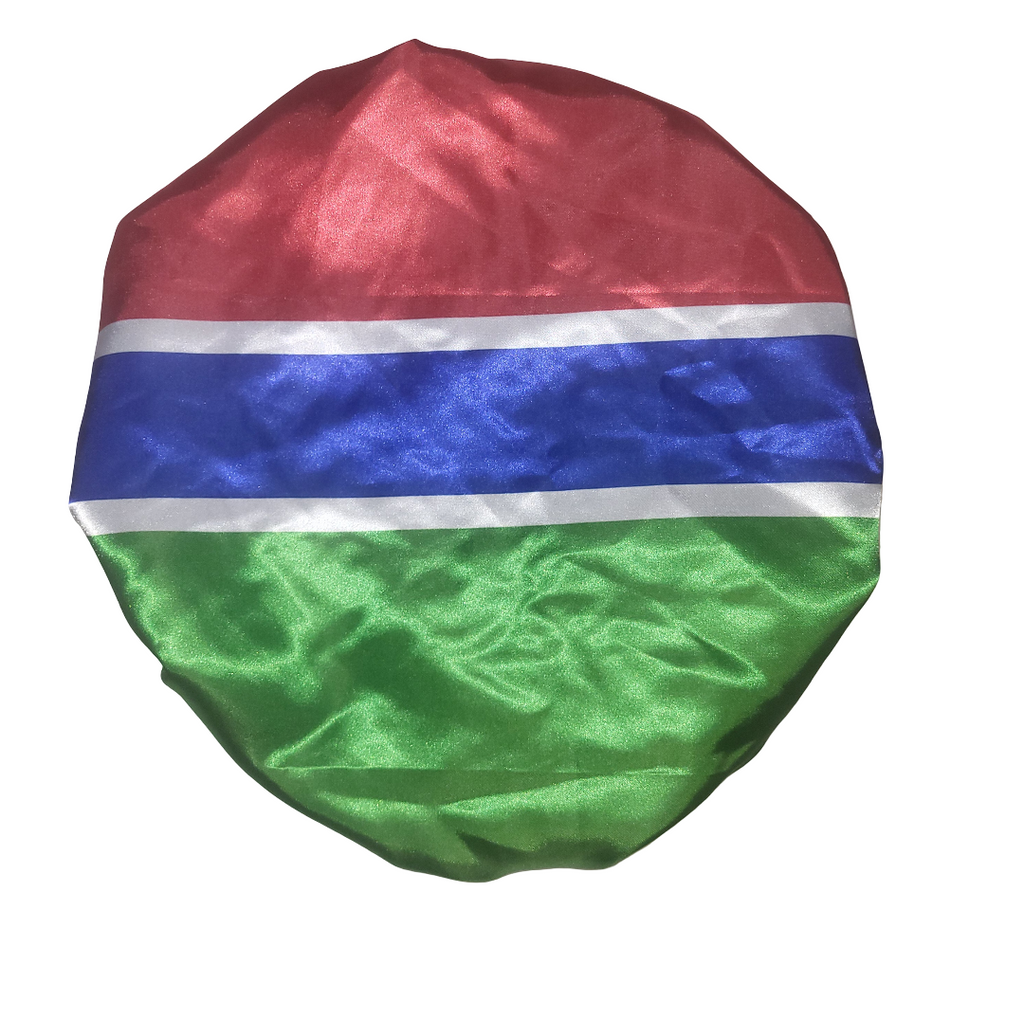 Gambia Flag Satin Bonnet - New
