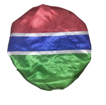 Gambia Flag Satin Bonnet - New