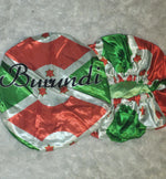Burundi Flag Satin Bonnet (Clearance)