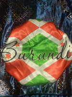 Burundi Flag Satin Bonnet (Clearance)