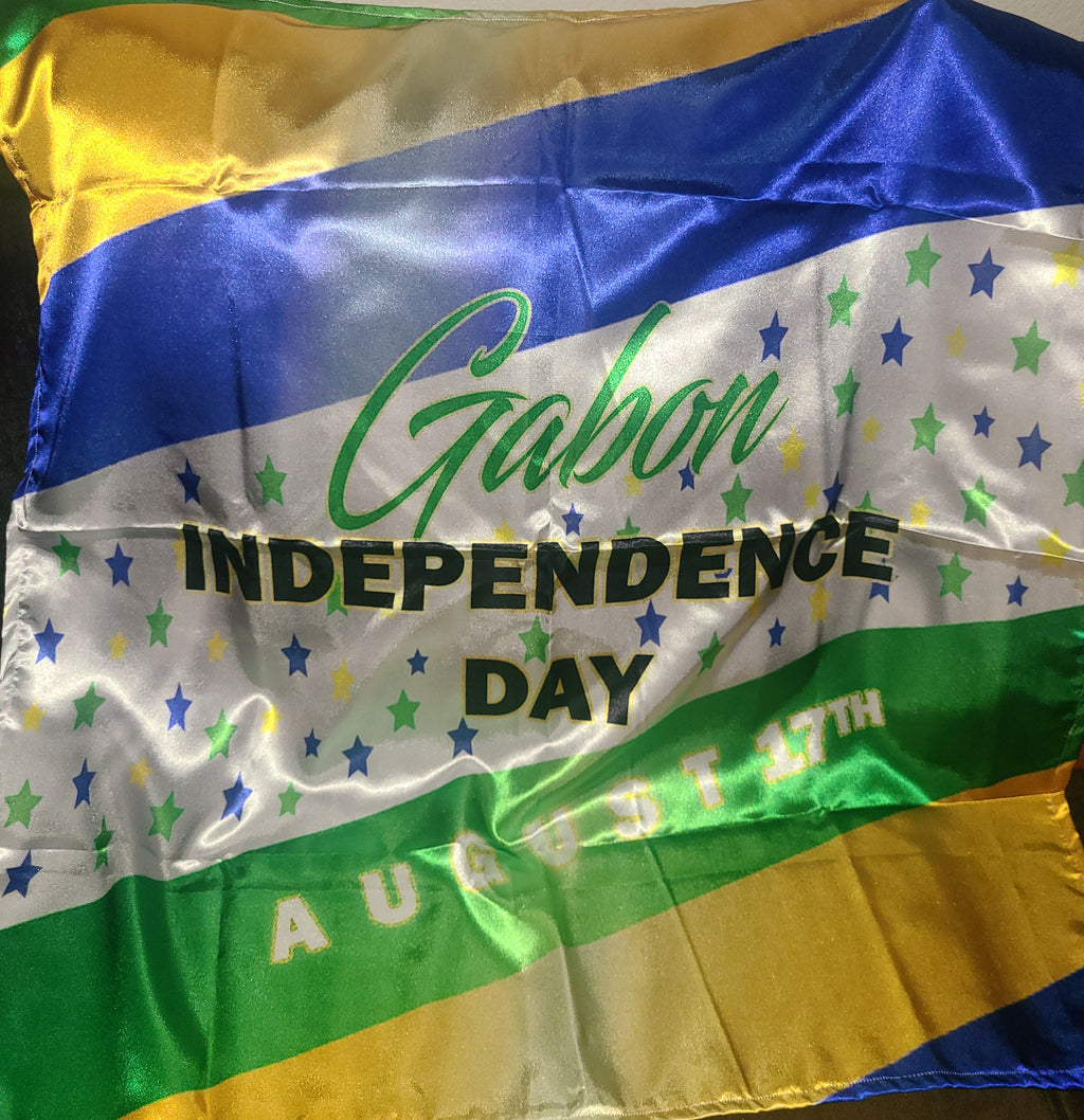 Fête de l'Indépendance du Gabon Foulard
