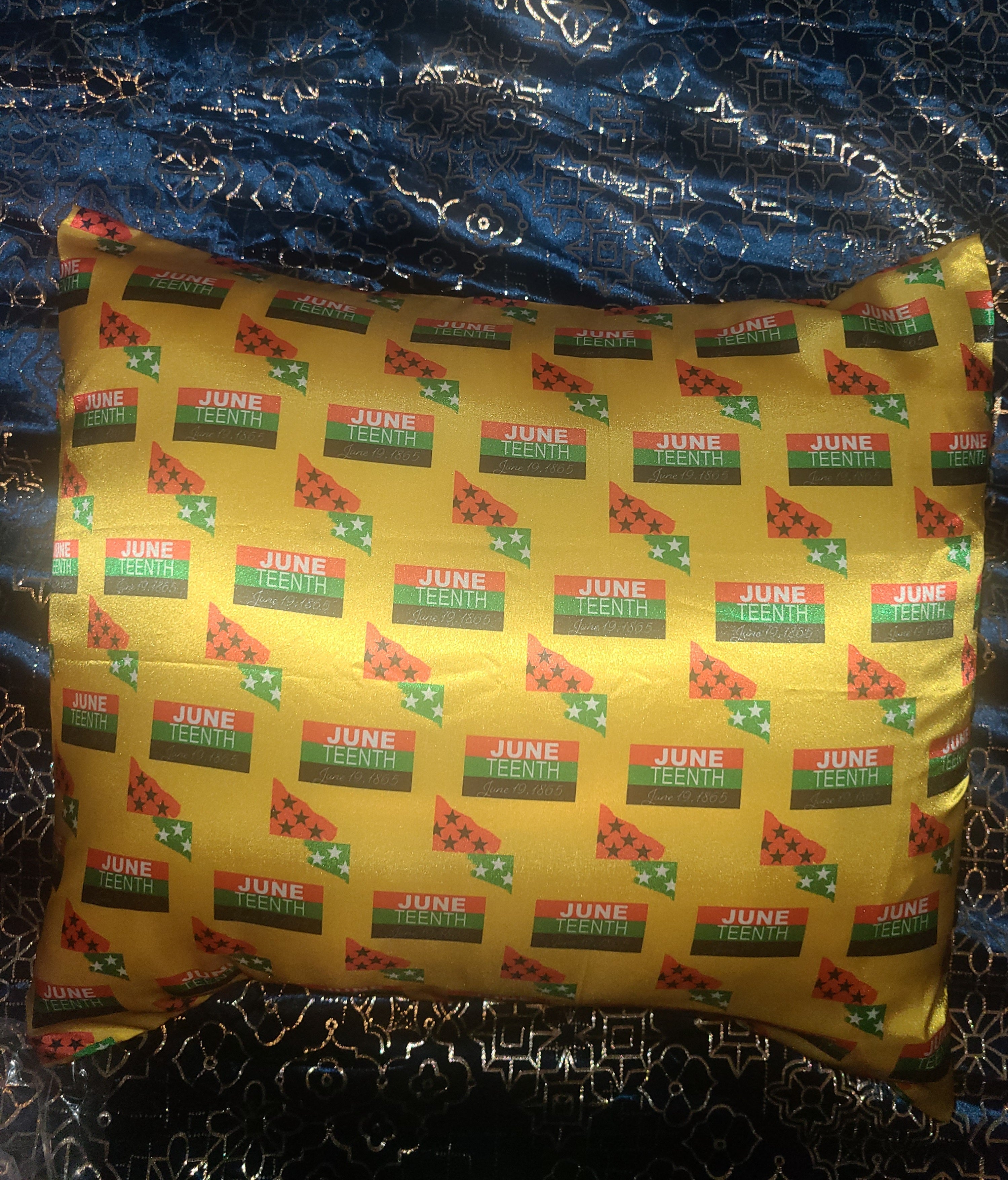 Juneteenth Gold -Satin Pillowcase