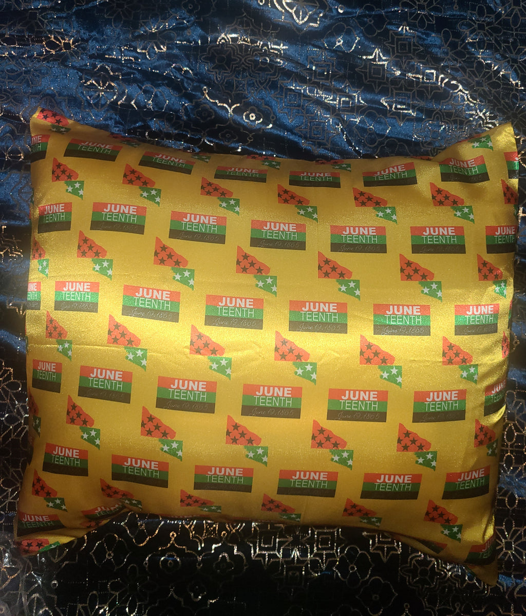 Juneteenth Gold -Satin Pillowcase