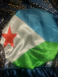Djibouti Flag - Satin Bonnet (On Clearance)