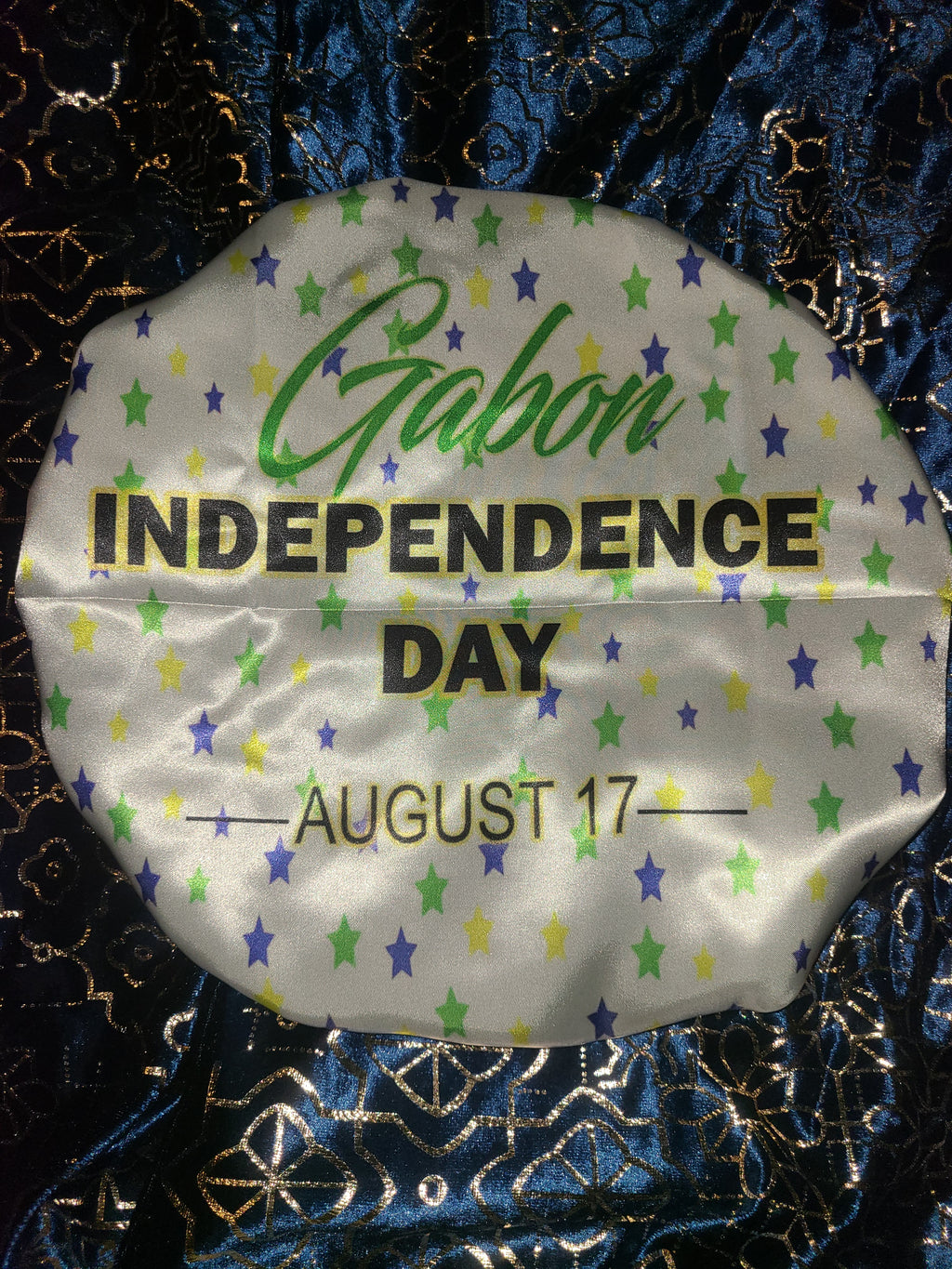 Gabon Independence Day - Satin Bonnet (Clearance)