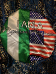 Dual Heritage Satin Bonnet - Nigerian American
