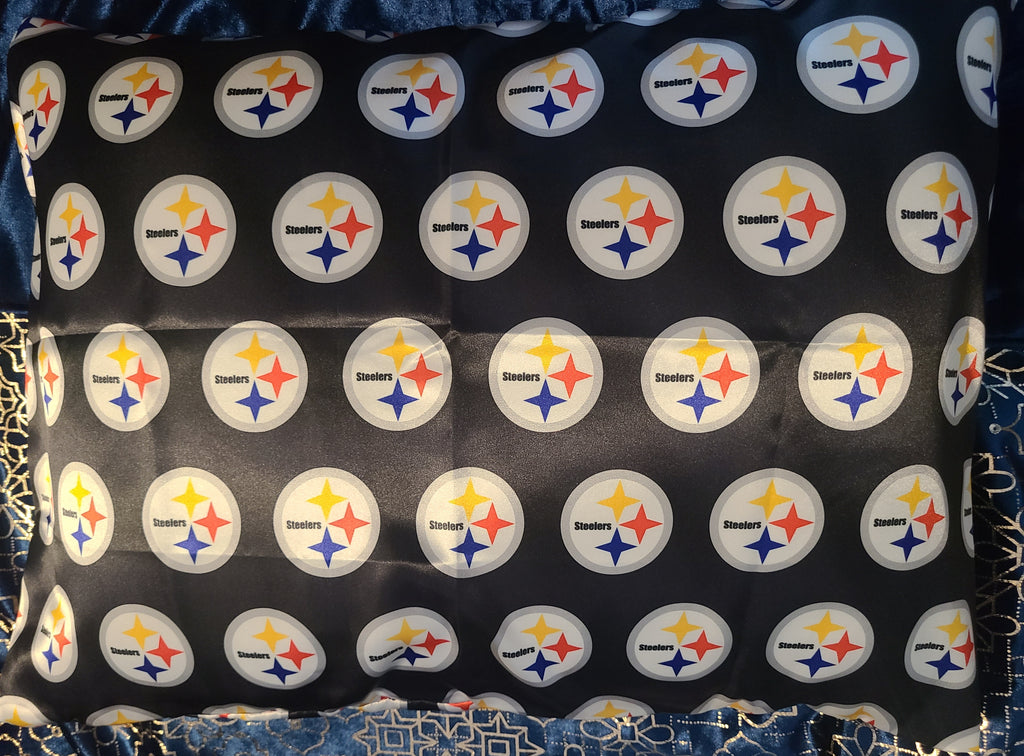 Steelers de Pittsburgh - Taie d'oreiller en satin