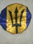 Barbados Flag Satin Bonnet