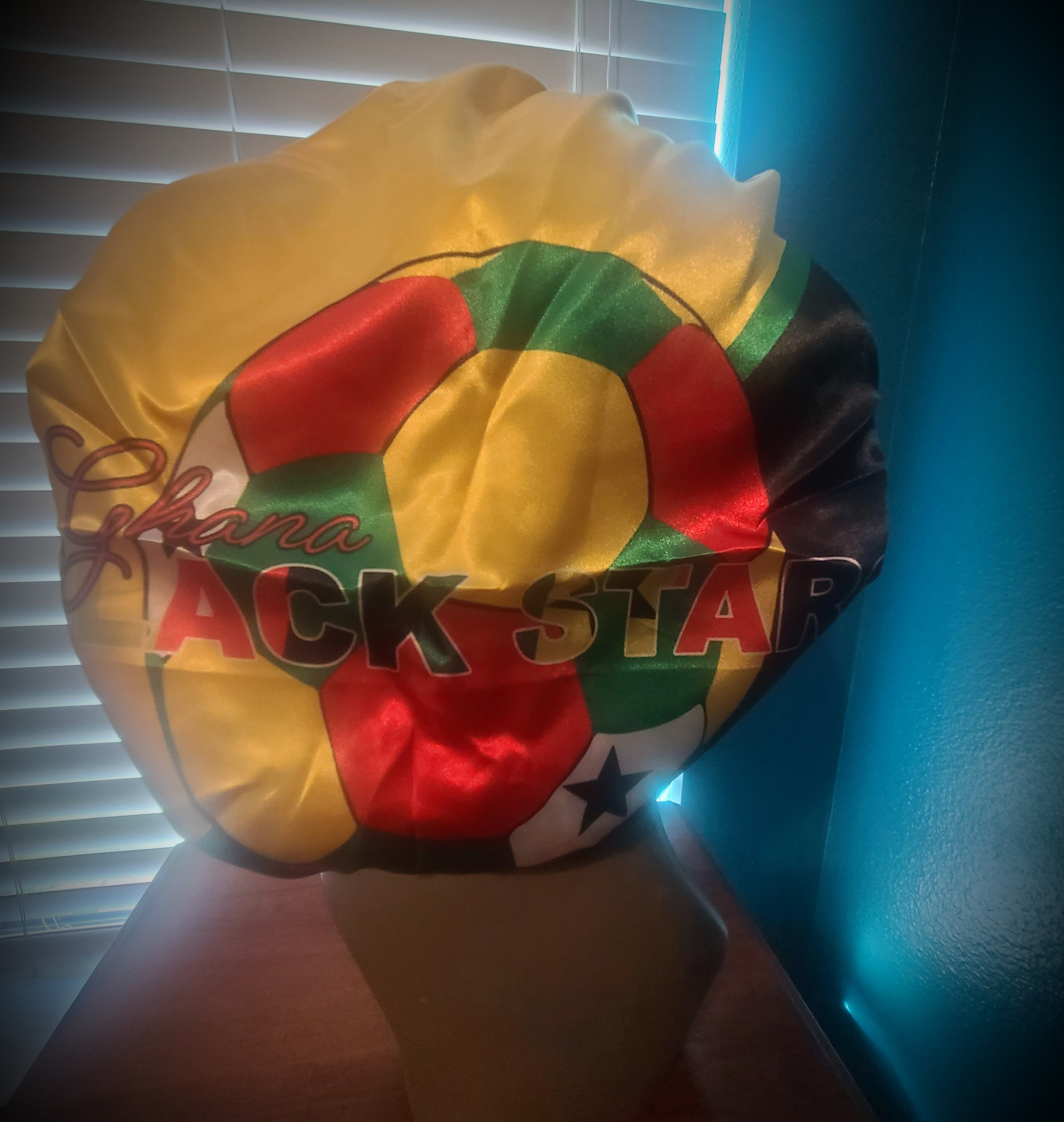 Ghana Black Stars Football Satin Bonnet (World Cup)