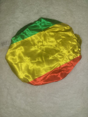 Congo Brazzaville Satin Bonnet