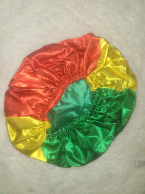 Congo Brazzaville Satin Bonnet