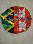 Dual Heritage Satin Bonnet - Jamaican Canadian