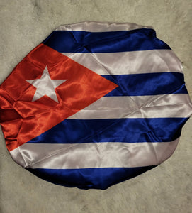 Cuba Flag Satin Bonnet