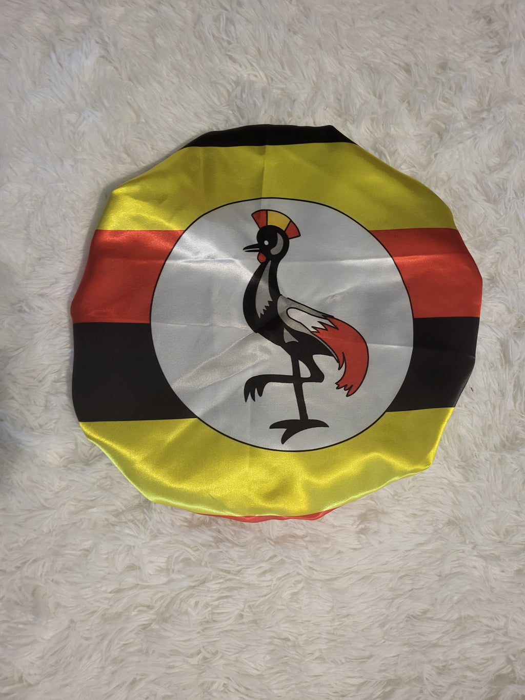 Uganda Flag Satin Bonnet - New