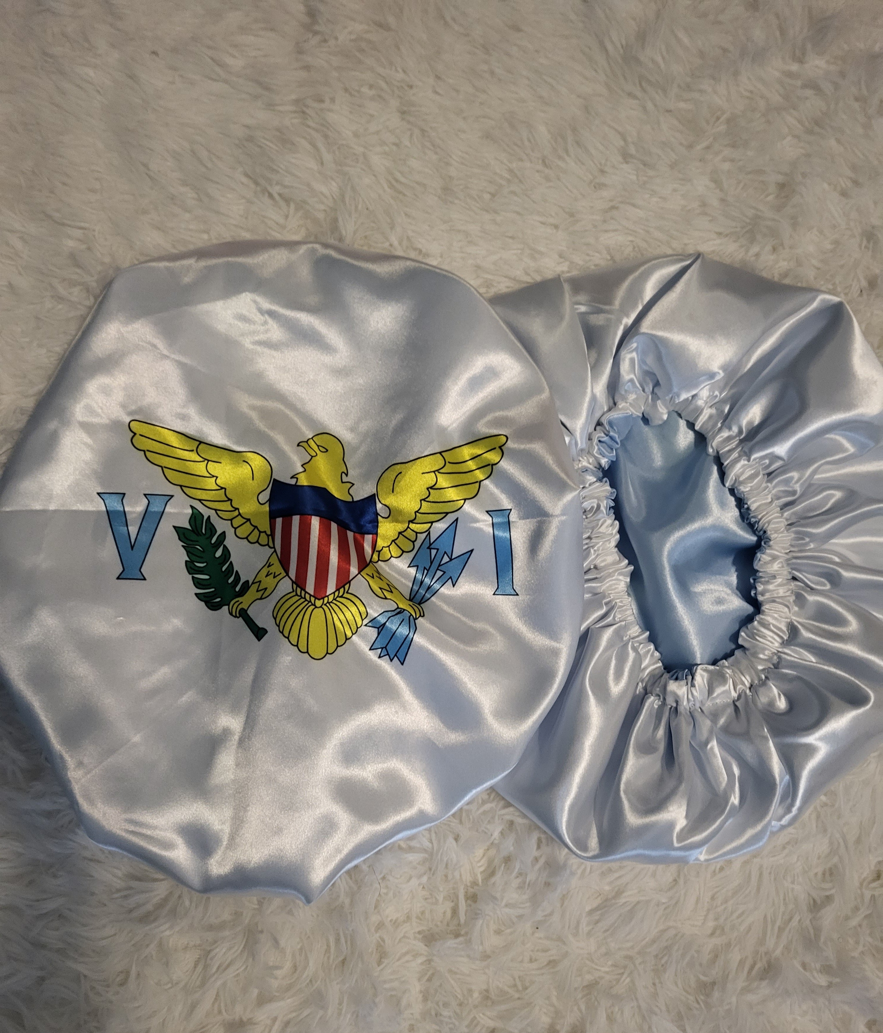 U.S. Virgin Islands Satin Bonnet