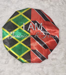 Dual Heritage Satin Bonnet - Jamaican & Trini - New