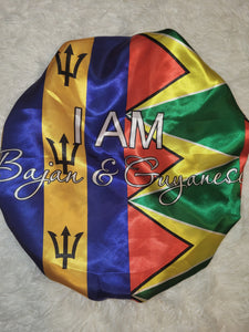 Dual Heritage Satin Bonnet Bajan/Guyanese - New