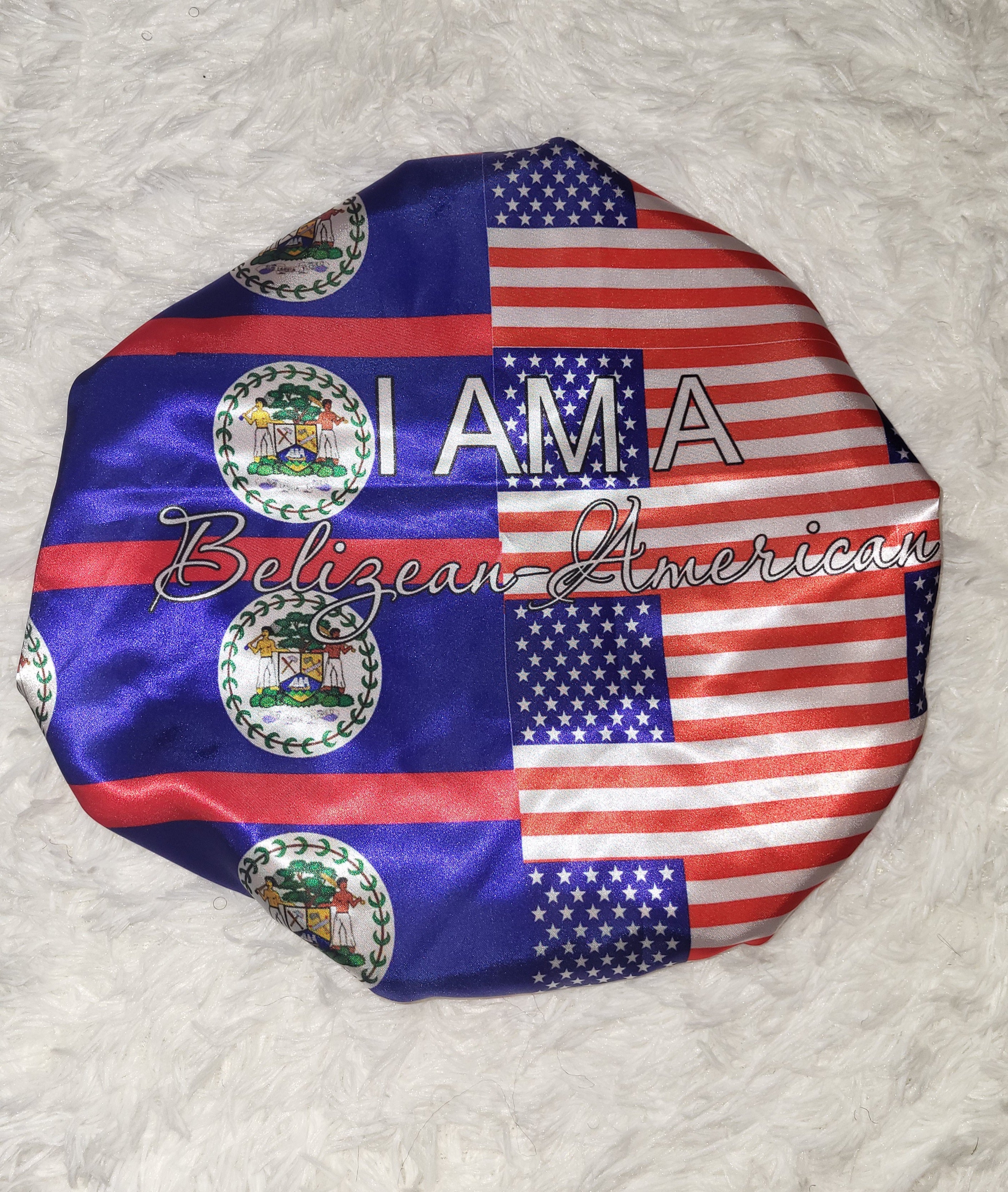 Dual Heritage Satin Bonnet - Belize American - New