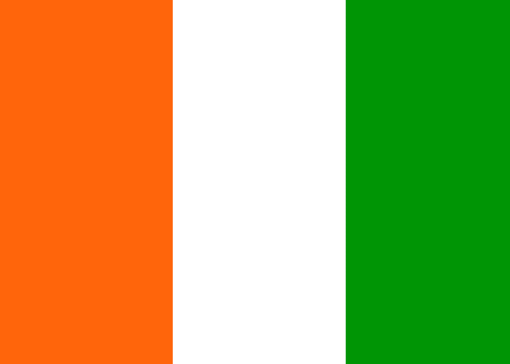 Côte d'Ivoire (Côte d'Ivoire) - Taie d'oreiller en satin
